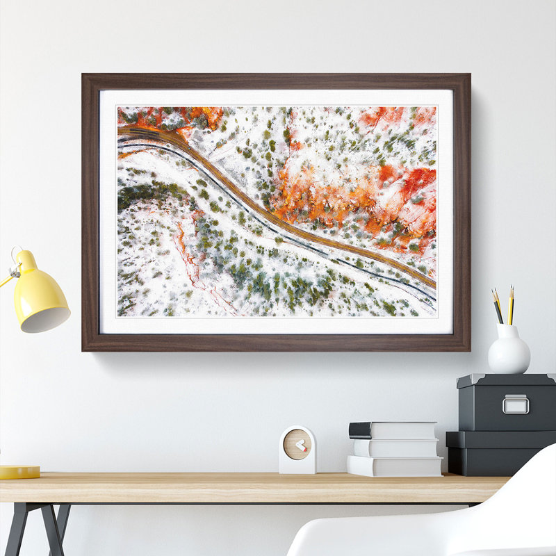 The Road to Nowhere - Picture Frame Painting Print, Walnut Framed, 62cm H x 87cm W x 2cm D