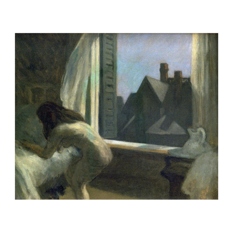«Moonlight Interior» par Edward Hopper - estampe numérique, H 22 po x l 28 po