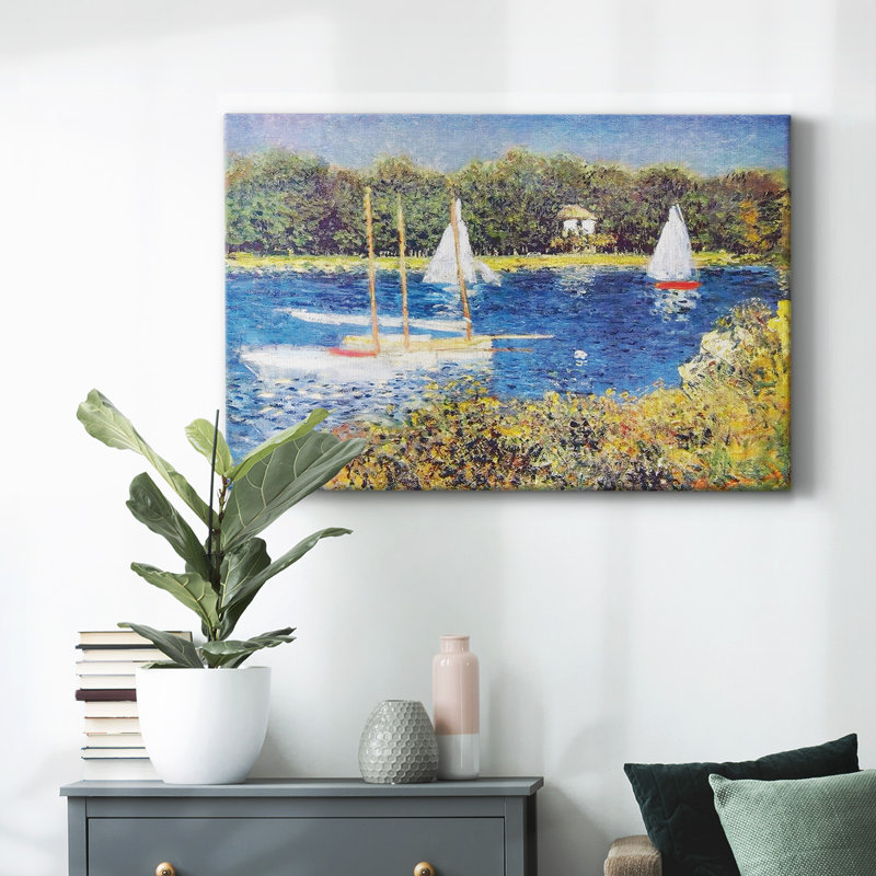 La seine à Argenteuil, 1874, toile tendue avec châssis, H 12 po x l 18 po