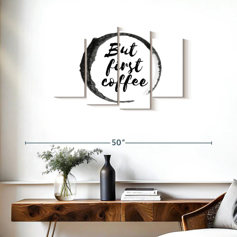 But First Coffee Quote, H 22 po x l 36 po