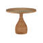Dominica Round Mahogany Wood Dining Table