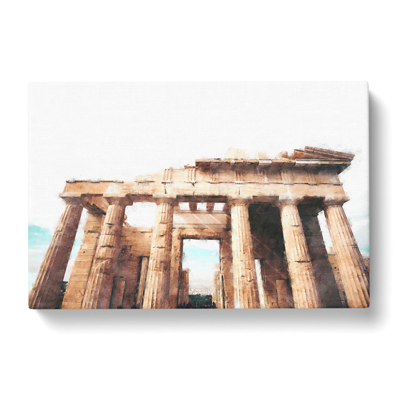 Parthenon In Greece - Wrapped Canvas Painting, 35cm H x 50cm W x 3cm D