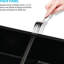 Évier de cuisine en acier inoxydable de calibre 16 Gunmetal 30 po x 18 po x 10 po - avec environnement silencieux et ensemble de drain en forme de X
