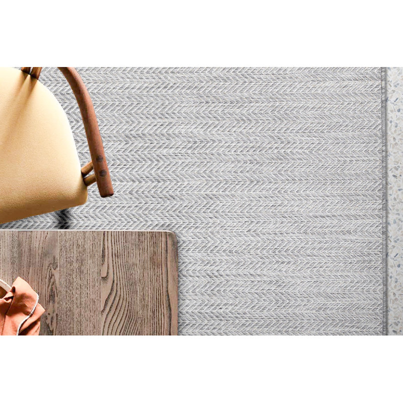 Premium Machine-Woven Carpet, 6.6 x 9.5 Feet, 100% Sisal with Jute Base, 0.2 in Pile Height | Anthracite & White Design, 96,000 Thread Points | Durable, Easy to Clean, Perfect for Living Room & Bedroom