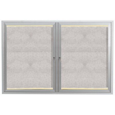 Enclosed Wall Mounted Bulletin Board -  AARCO, LODCC3648R