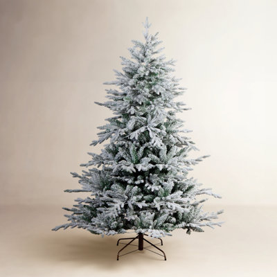 Frosted Pre-Lit Fir Christmas Tree