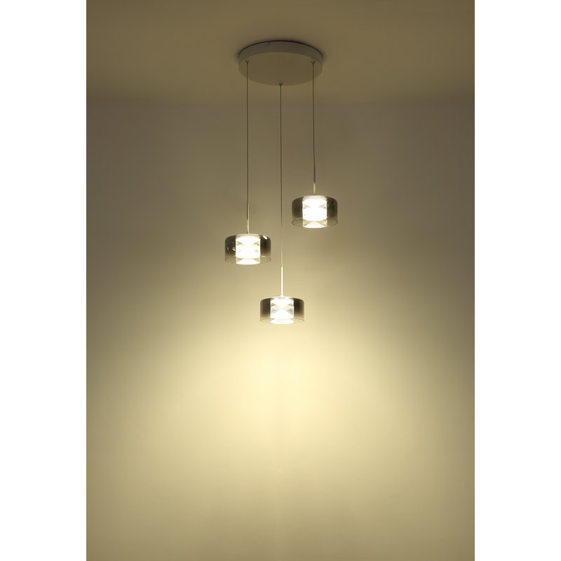 Demerie 1 - Light White LED Geometric Pendant