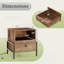 Table de chevet avec station de charge Table de chevet avec tablette de rangement-115173882