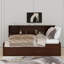 Full Size Wooden Captain Bed With Built-In Storage Shelves, Drawers And Cabinets