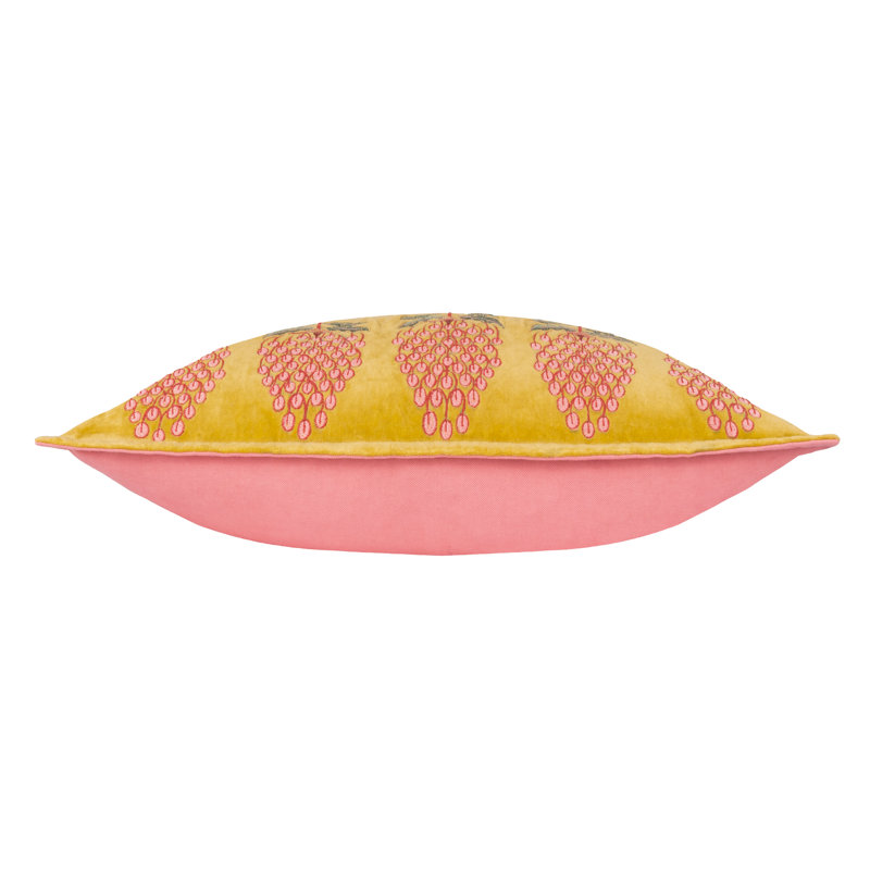 Portofino Floral Rectangular Cushion, Orange/Red