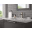 Robinet de salle de bain en nickel brossé Velum, robinet de lavabo monotrou pour meuble-lavabo, ensemble de drain à bouton-poussoir en métal, acier inoxydable-93657132