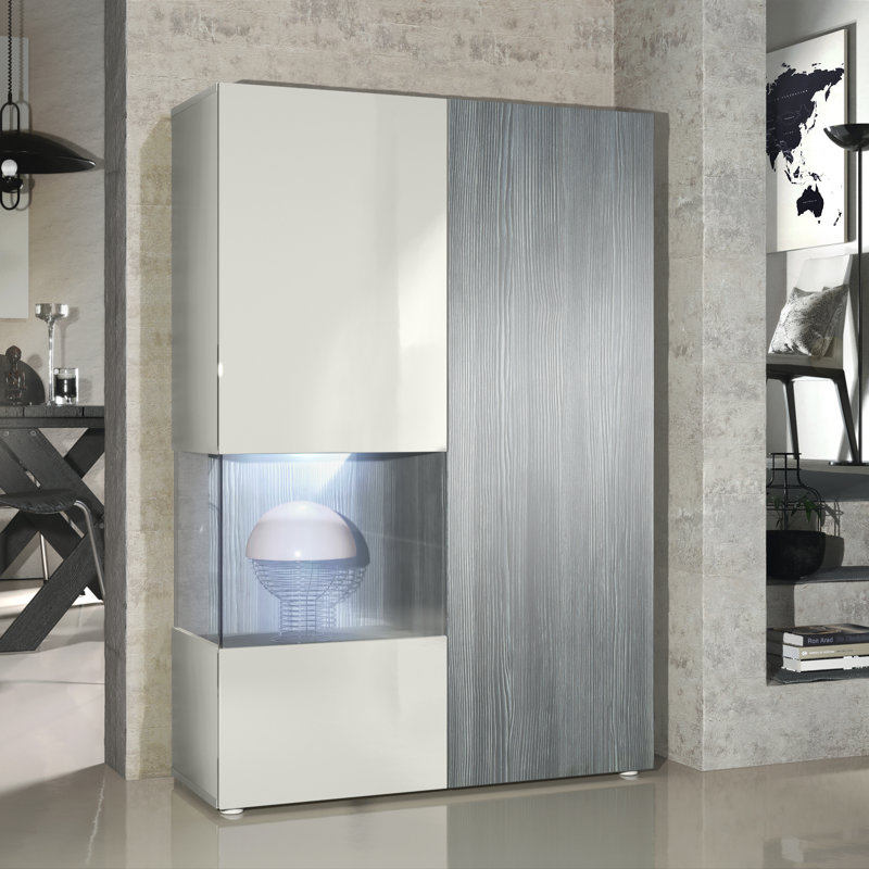 Mcandrews Display Cabinet, Avola anthracite, With LED