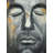 Abstract Man Portrait - Contemporary Black Framed Canvas Decor