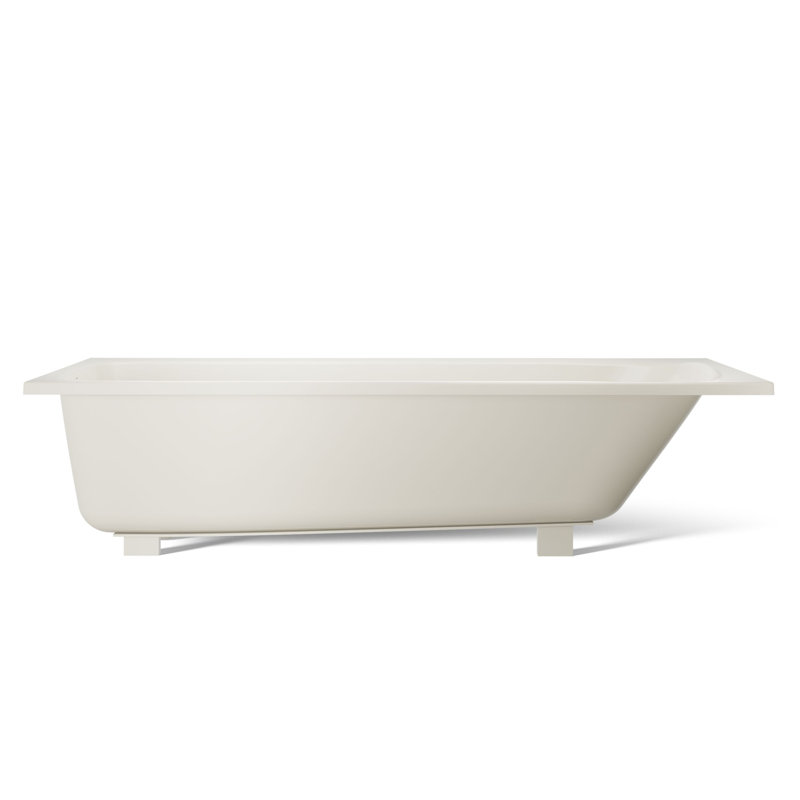 Avec 72 In. X 36 In. Drop-In Bath, Off White