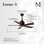 52" Irene 5-Blade Ceiling Fan with Wall Remote-565547304-570390762-570390766