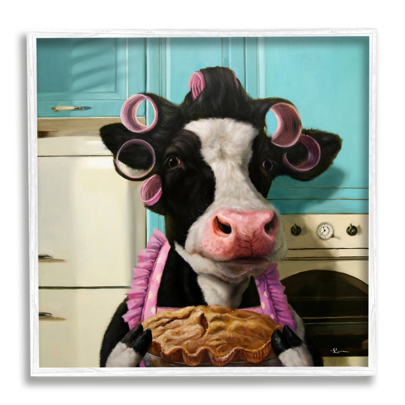 Tablier de cuisine pour la ferme, H 12 po x l 12 po, Giclée encadrée blanc bord de mer