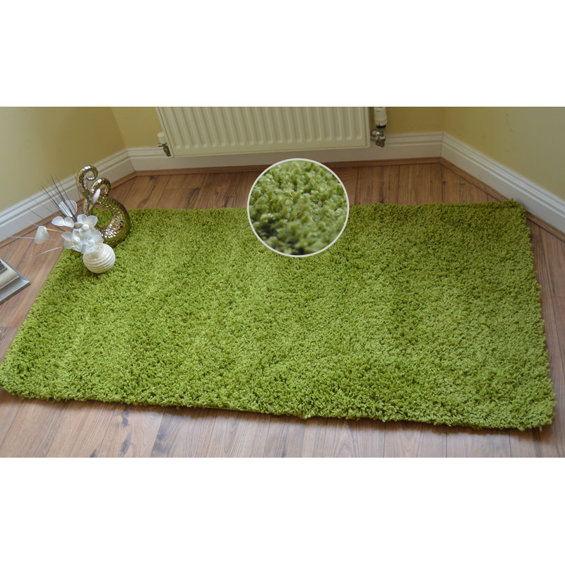 Kailum Solid Colour Shag Area Rug, Rectangle 120 x 170cm