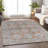 Machine Washable Indoor/Outdoor Xhevrie Terracotta Rug-926812805