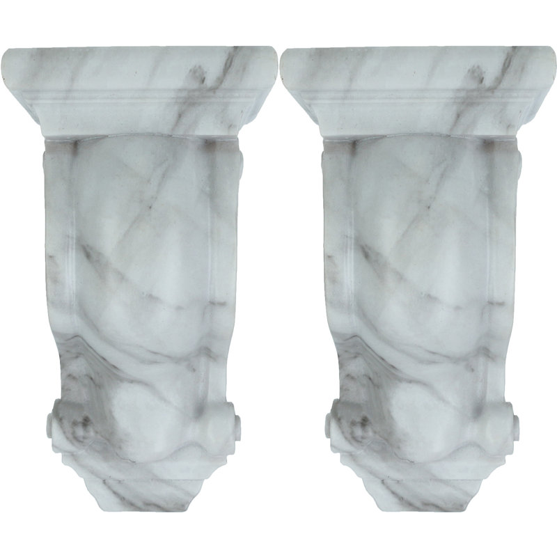 Applique de rideau Souliere, Marbre blanc
