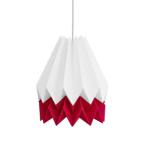 30cm H Paper Novelty Pendant Shade ( Spider ), Red