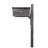 Aluminum Post Mounted Mailbox with Magnetic Closure