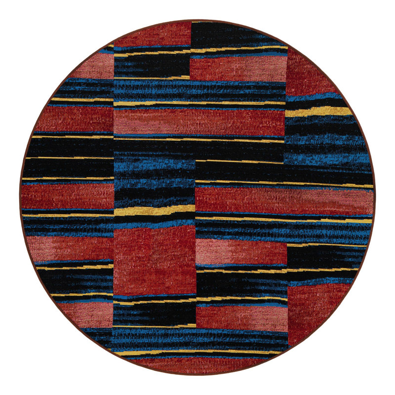 Keazia Indoor/Outdoor Area Rug, Round 5'1"