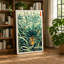 Tiger In Tall Grass Botanical - Print-136730429-136730430