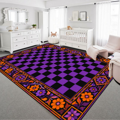 Faux Fur Abstract Rug