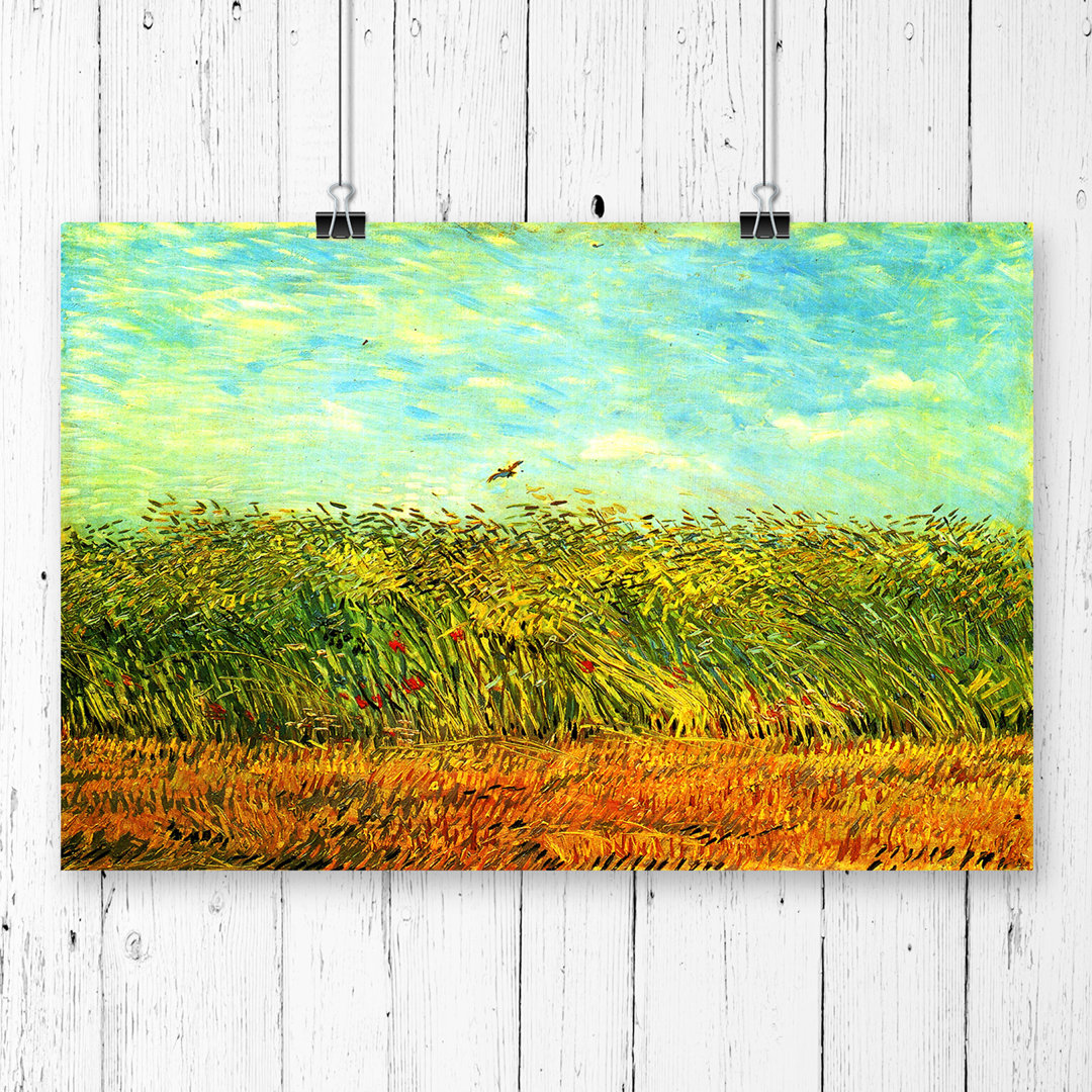 Vincent Van Gogh Wheat Field and a Lark - Frameless Print
