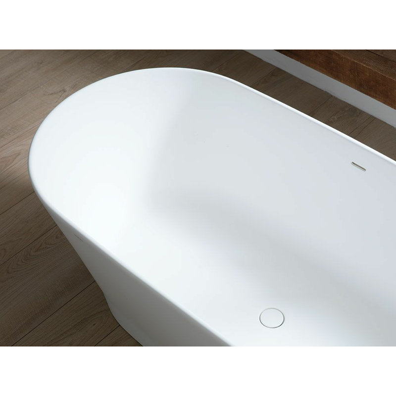 Slim Krion® 67'' L Freestanding Soaking Bathtub