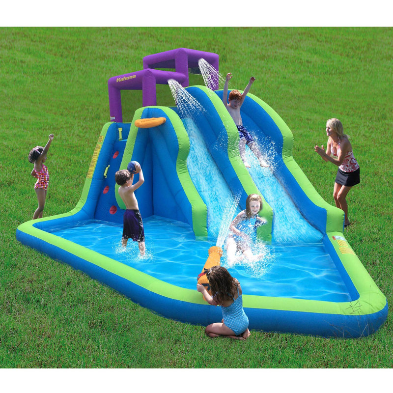 Kahuna 11' x 13' Inflatable Water Slide with Air Blower