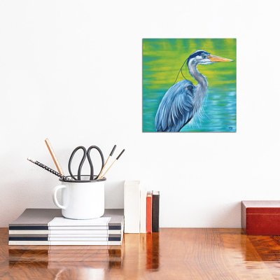 Great Blue Heron by Cyndi Dodes - Wrapped Canvas Gallery-Wrapped Canvas Giclée