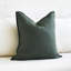 Housse 100% lin vert foncé -99028976