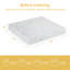 Matelas 13 po en mousse viscoélastique gélifiée avec infusion de thé vert-436101846