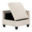 Canapé modulaire en velours côtelé beige 8 places avec rangement, ports de charge, poches latérales et sièges de rangement pour canapé en bois massif
