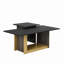 Ensemble de 2 tables basses modernes et luxueuses, petite table de bout carrée avec plateau spacieux et centre-1876240093