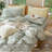 MooMee Lightweight Duvet Cover Set with Zipper Closure 8 Ties 100% Washed Cotton Linen Like Textured Soft Breathable All-Season-111275690-109236633
