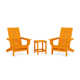 High-Density Polyethylene (HDPE) Outdoor Adirondack Chair With Table
