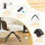 Chaise de bureau pivotante en queue d'aronde 28,3 po Chenille-404207786