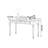 Black Rubberwood Double-drawer Writing Desk-551191478