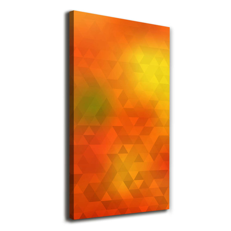 Abstraction Triangles - Wrapped Canvas Print