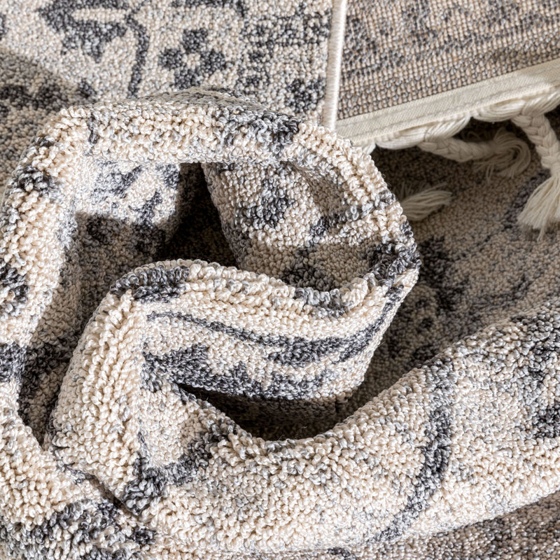 Loop-De-Loop Moroccan Synthetic Area Rug, Rectangle 120 x 180cm