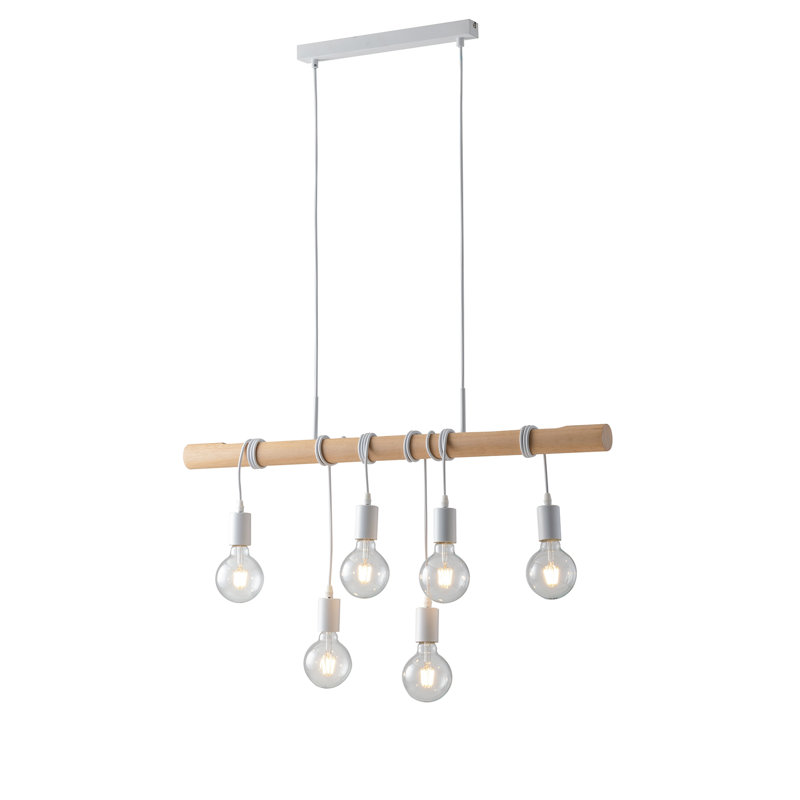 Marshburn 6 - Light White Bulb Pendant