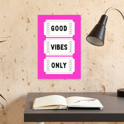 Good Good Vibes Only Bold Contemporary, art mural moderne