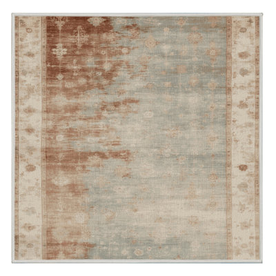 Machine Washable Overdyed Beige Area Rug