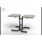 Extendable Metal Base Dining Table