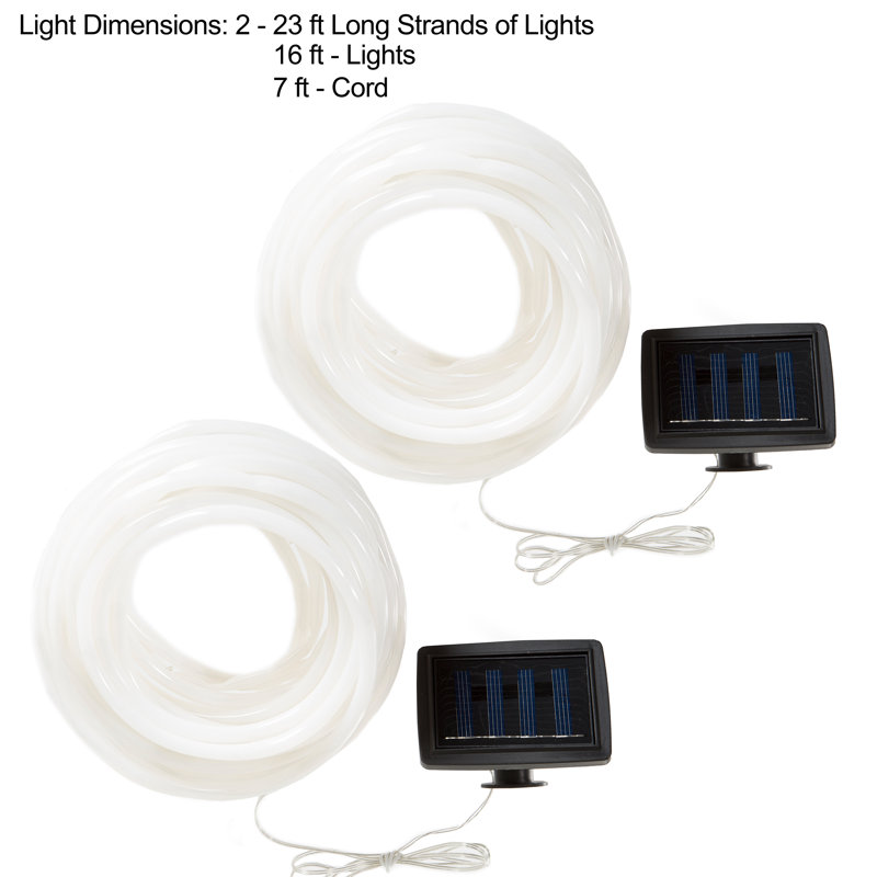 Ludovika Outdoor 50 - Bulb 23'' Solar Powered Rope String Light