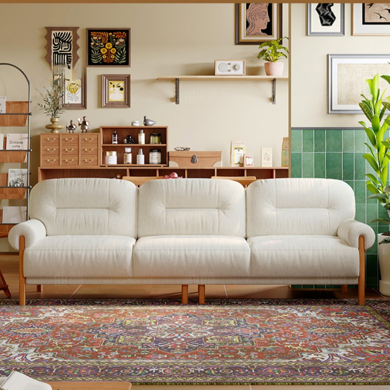 Log Straight Fabric Sofa