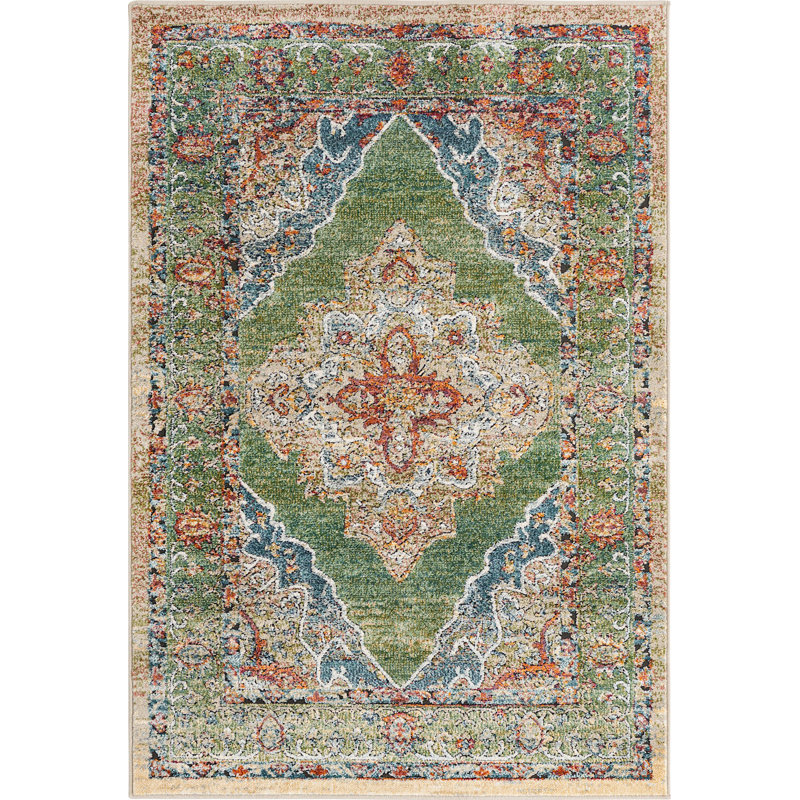 Mekalah Oriental Indoor Rug, Rectangle 4' x 6'