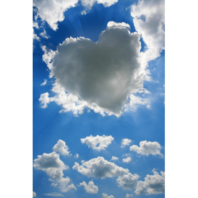 Heart Shaped Cloud in a Blue Sky by Viorika
